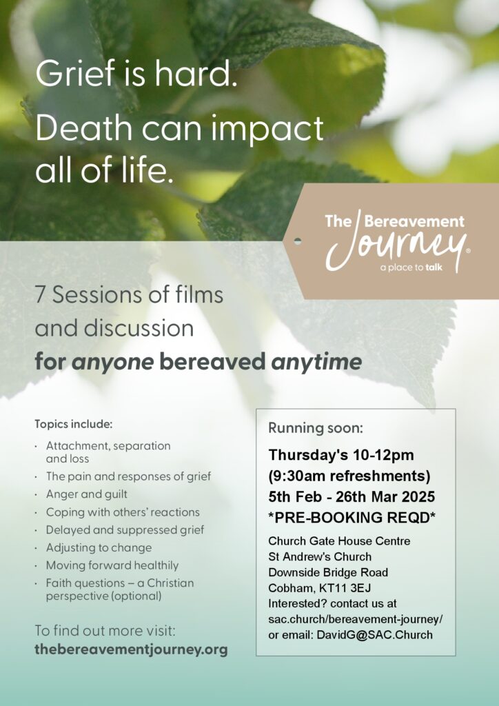 The Bereavement Journey Poster A4 V3 StA Feb2026